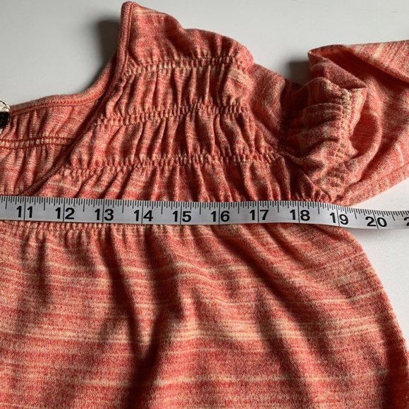 We The Free People Women's Red Orange Long Sleeve Top Blouse Size Small - Picture 7 of 10